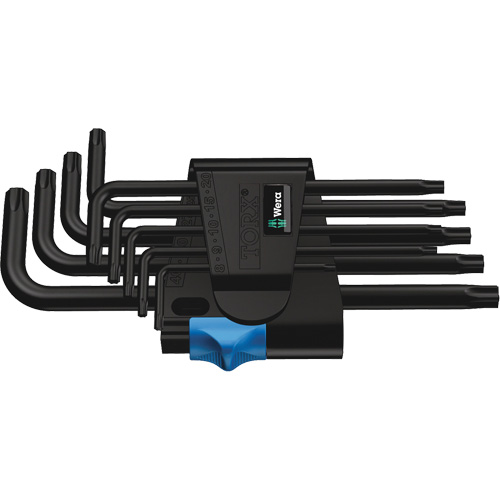 Jeu de cl&eacute;s en L avec fonction de retenue, 9 mcx, Torx NTL Industrial