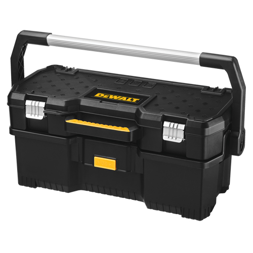 Tote with Power Tool Case, 12-13/16" W x 24 D x 11-3/16" H, Black NTL Industrial