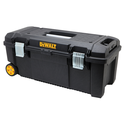 Tool Box on Wheels, 12-1/2" W x 28-1/2" D x 12" H, Black NTL Industrial