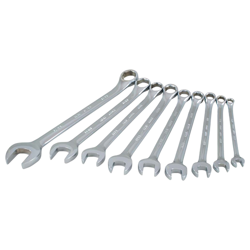 Wrench Set, Combination, 9 Pieces, Metric NTL Industrial