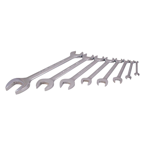 Wrench Set, Open-Ended, 8 Pieces, Imperial NTL Industrial
