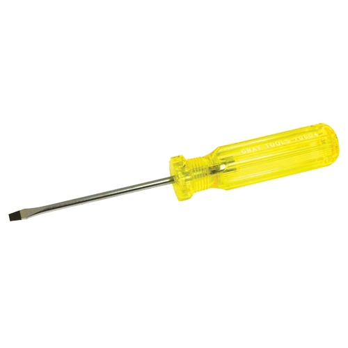 Tournevis &agrave; fente, 3/16", 8-1/4" lo, Prise Plastique NTL Industrial