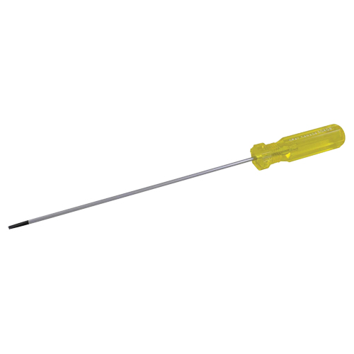 Tournevis &agrave; fente d'&eacute;lectricien, Tige de 1/8", Ronde, 6-1/2" lo, Prise en Plastique NTL Industrial