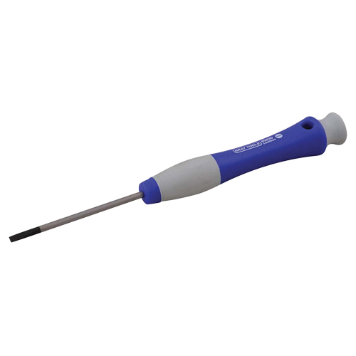 Tournevis &agrave; fente, Tige de 5/32", Ronde, 6-1/2" lo, Prise en Plastique NTL Industrial