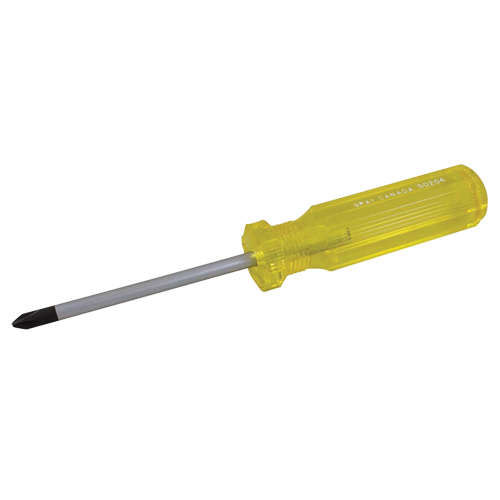 Phillips Screwdriver, #0, 5-5/16" L, Plastic Handle NTL Industrial