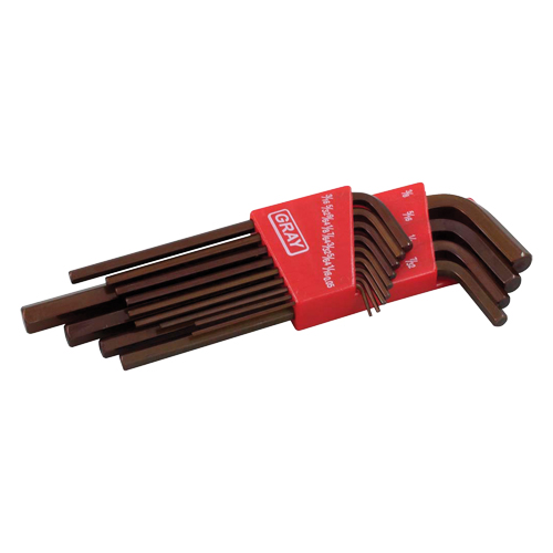 Long Arm Hex Key Set, 13 Pcs., Imperial NTL Industrial
