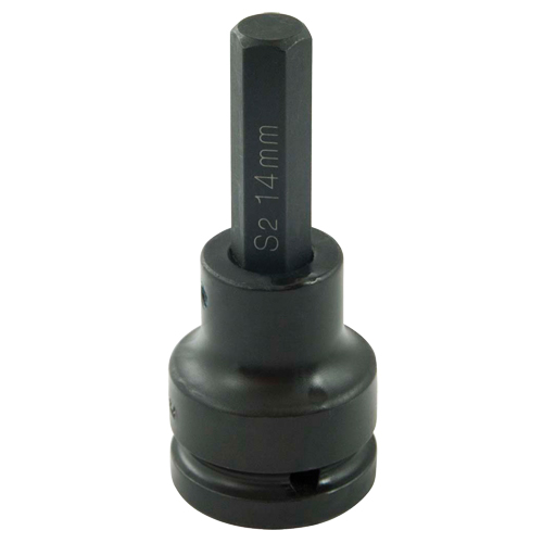 Bit Socket, Hex, 14 mm x 102 mm L, 3/4" Drive NTL Industrial