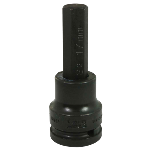 Bit Socket, Hex, 17 mm x 108 mm L, 3/4" Drive NTL Industrial