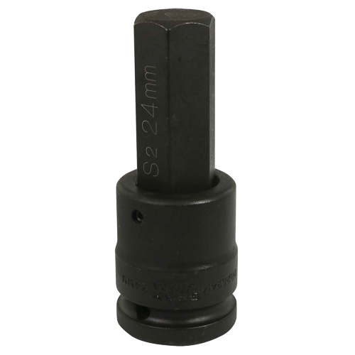 Bit Impact Socket, Hex, 24 mm x 3/4" Drive NTL Industrial