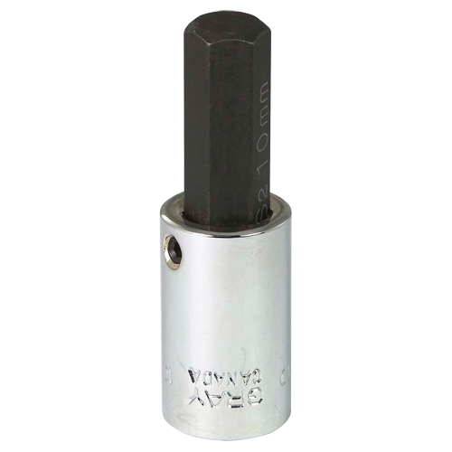 Bit Socket, 10 mm x 2-1/5" L, 3/8" Drive NTL Industrial
