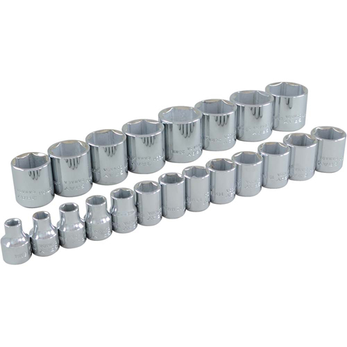 Jeu de douilles, 21 Mcx, Prise de 3/8" NTL Industrial