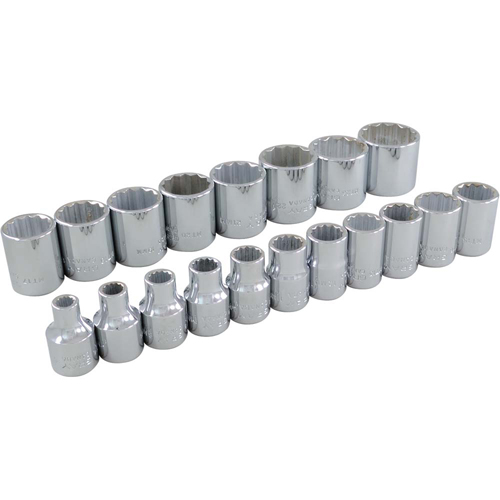 Jeu de douilles, 19 Mcx, Prise de 3/8" NTL Industrial