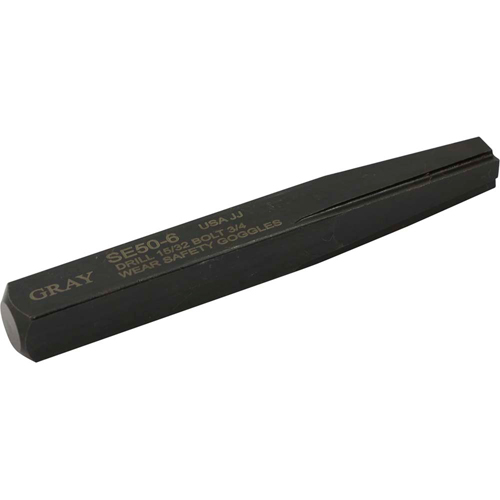 Straight Type Screw Extractor, 6, For Screw Size 3/4", Carbide NTL Industrial
