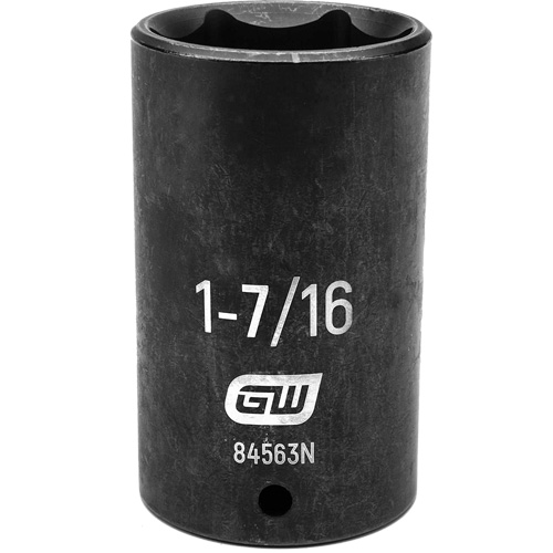 Socket, Impact, 1-7/16", 1/2" Drive, 6 Points, Deep NTL Industrial
