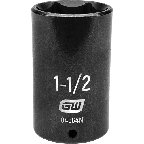 Socket, Impact, 1-1/2", 1/2" Drive, 6 Points, Deep NTL Industrial