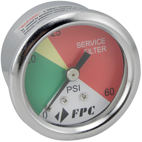 PG1326 Manom&egrave;tre pour filtre de transmission,  2", 0 - 60 psi, Fixation arri&egrave;re, Analogique NTL Industrial