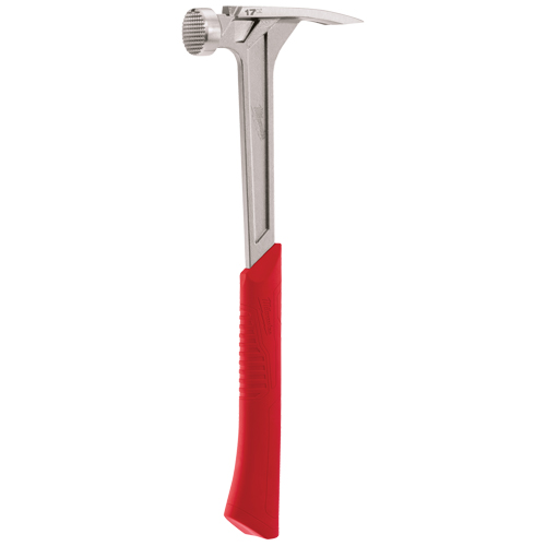 Milled Face Framing Hammer, 17 oz., Solid Steel Handle, 16-1/8" L NTL Industrial