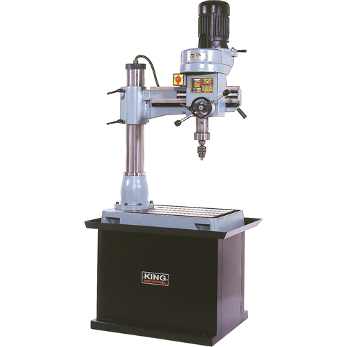 Perceuse-Fraiseuse Radiale, 1/2" Mandrin, 5 Vitesse(s), 21-5/8" la X 19-5/8" lo, #3 Morse NTL Industrial