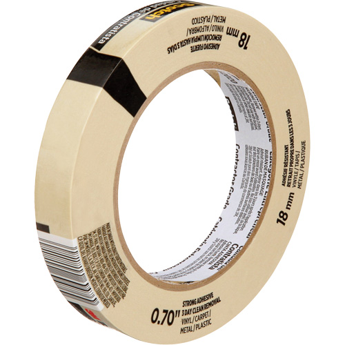 Scotch&reg; Contractor Grade Masking Tape 2020, 18 mm (3/4") x 55 m (180'), Beige NTL Industrial