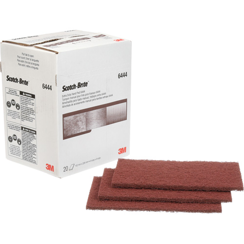 Scotch-Brite Extra-Duty Hand Pad, Aluminum Oxide, 9" x 6", Fine Grit NTL Industrial