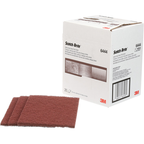 Scotch-Brite Extra-Duty Hand Pad, Aluminum Oxide, 9" x 6", Fine Grit NTL Industrial