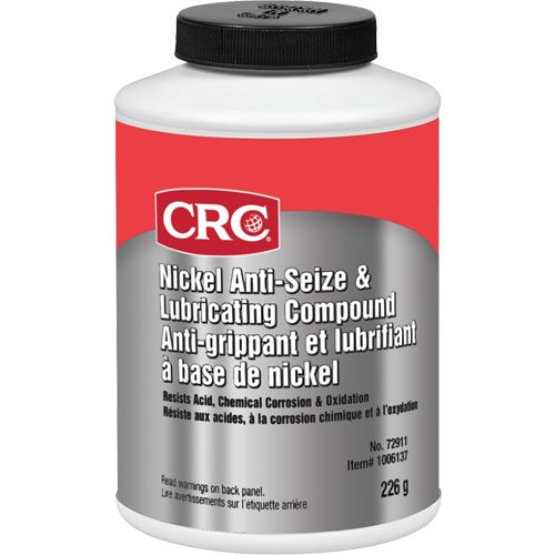 Nickel Anti-Seize Lubricating Compound, 226 g, 425°F (218°C) Max. Effective Temperature NTL Industrial