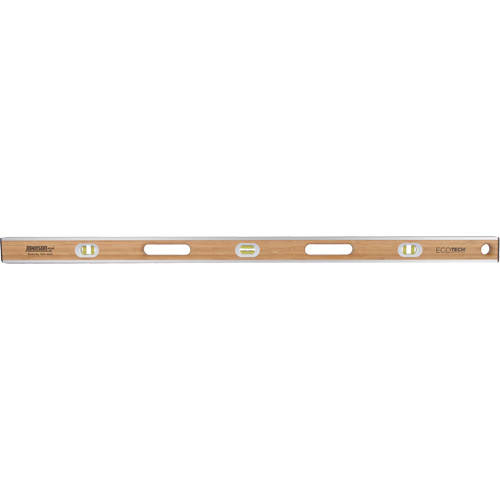 Eco-Tech&reg;  Bamboo Level, I-Beam, 48" L, Wood, 3, Non-Magnetic NTL Industrial