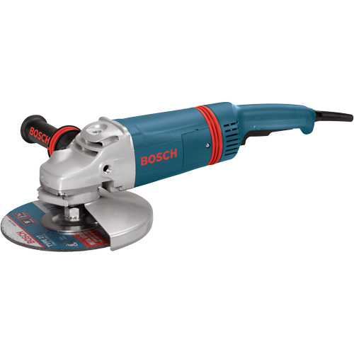 Large Angle Grinder with Rat Tail Handle, 9", 120 V, 15 A, 6000 RPM NTL Industrial
