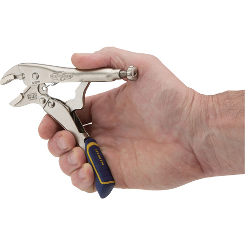 Pince-&eacute;tau avec coupe-fil Fast Release, Longueur 5", M&acirc;choire courb&eacute;e NTL Industrial