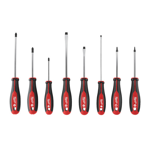 Screwdriver Set with Square Drive, 8 Pcs., Magnetic NTL Industrial