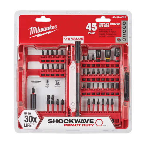 Jeu d'embouts pour cl&eacute; &agrave; chocs Shockwave NTL Industrial