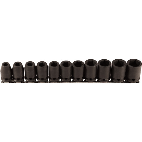 Jeu de douilles, 11 Mcx, Chocs, Prise de 3/8" NTL Industrial