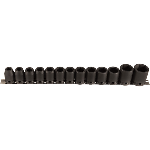 Socket Set, 13 Pcs, Impact, 1/2" Drive Size NTL Industrial