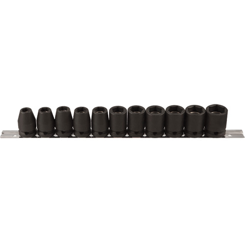 Socket Set, 11 Pcs, Impact, 1/2" Drive Size NTL Industrial