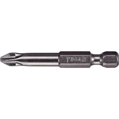 Embout pour outil &eacute;lectrique ACR, Phillips, Embout #2, Prise 1/4", Longueur 3-1/2" NTL Industrial