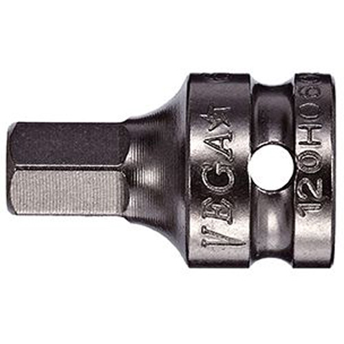 Socket Bit, Hex, 3 mm x 3/4" L, 1/4" Drive NTL Industrial