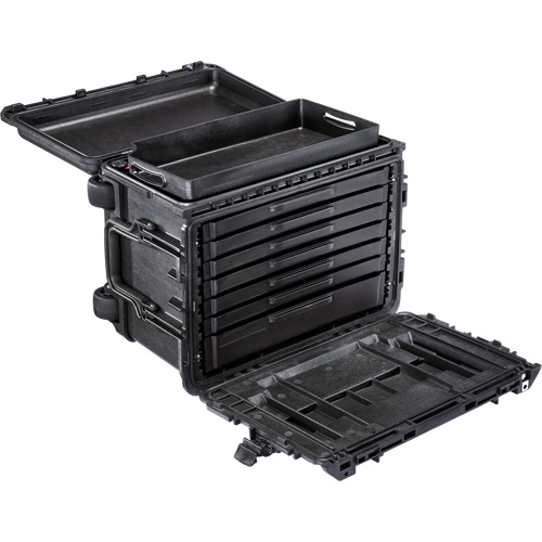 Armoire &agrave; outils mobile Gen 2, 24" la, 6 tiroirs, Noir NTL Industrial
