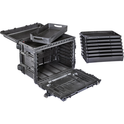 Armoire &agrave; outils mobile Gen 2, 24" la, 6 tiroirs, Noir NTL Industrial
