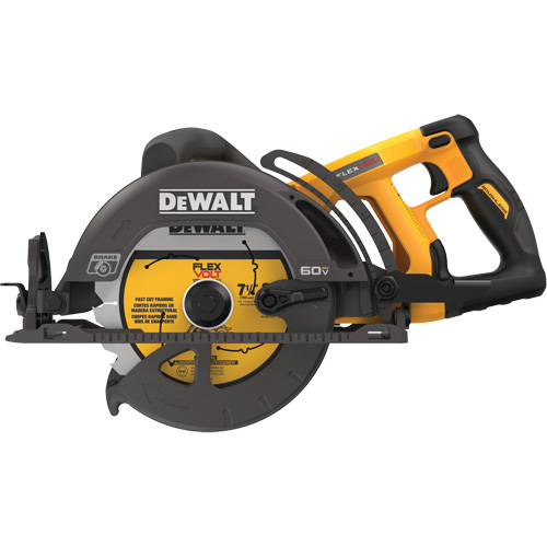 FlexVolt&reg; Worm Drive Style Saw (Tool Only), 7-1/4", 60 V NTL Industrial