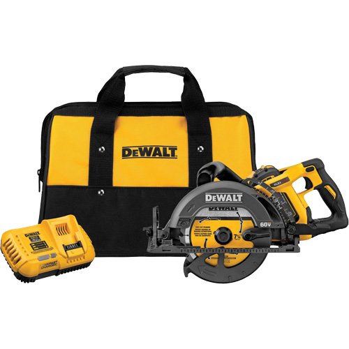 FlexVolt&reg; Worm Drive Style Saw Kit, 7-1/4", 60 V NTL Industrial