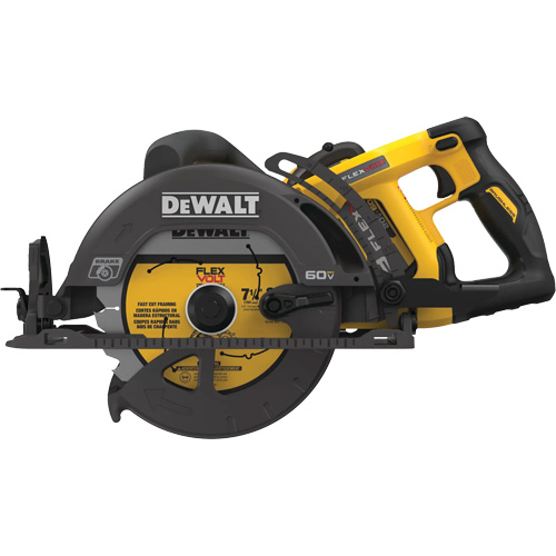 FlexVolt&reg; Worm Drive Style Saw Kit, 7-1/4", 60 V NTL Industrial