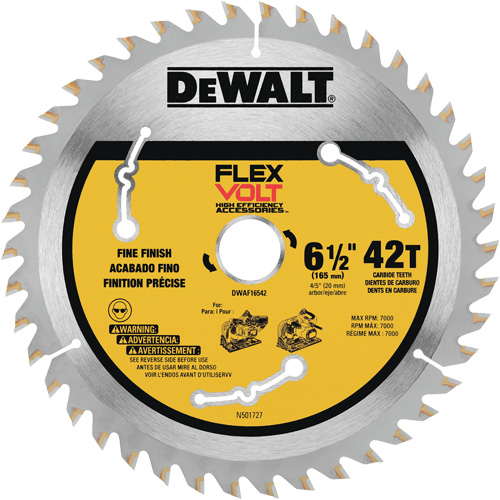FlexVolt&reg; TrackSaw Blade, 6-1/2", 42 Teeth, Wood Use NTL Industrial