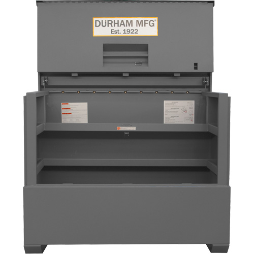 Boîte de rangement pour le chantier, style piano, 60-1/2" la x 34-3/4" p x 49-3/8" h, Gris NTL Industrial