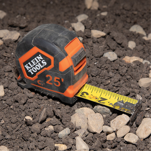 Magnetic Double-Hook Tape Measure, 25', Imperial Graduations NTL Industrial