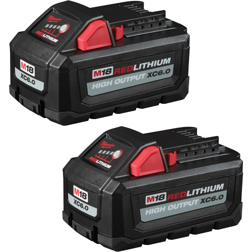 Blocs-piles Redlithium High Output XC6.0, Lithium-ion, 18 V, 6 Ah NTL Industrial