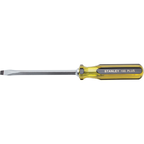 Tournevis pour &eacute;crous &agrave; fente 100 PLUS, Tige de 5/16", Carr&eacute;e, 11-1/8" lo, Prise en Plastique NTL Industrial