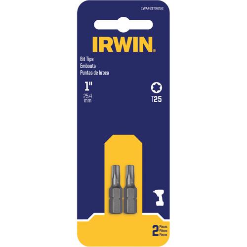 Embouts de tournevis &agrave; ins&eacute;rer, Torx, T-25, Prise 1/4" NTL Industrial