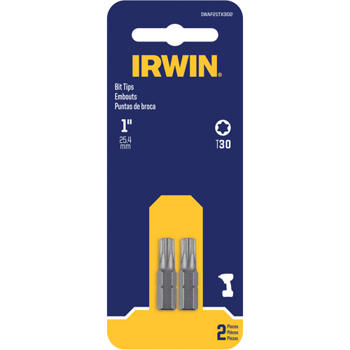 Embouts de tournevis &agrave; ins&eacute;rer, Torx, T-30, Prise 1/4" NTL Industrial