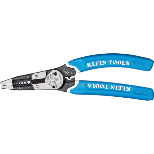 Outil polyvalent Klein-Kurve pour d&eacute;nuder, couper et sertir les fils, 8-1/4" lo, 8 - 20 AWG NTL Industrial
