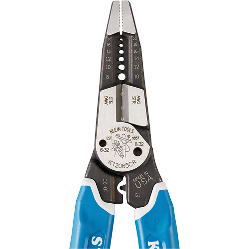 Outil polyvalent Klein-Kurve pour d&eacute;nuder, couper et sertir les fils, 8-1/4" lo, 8 - 20 AWG NTL Industrial